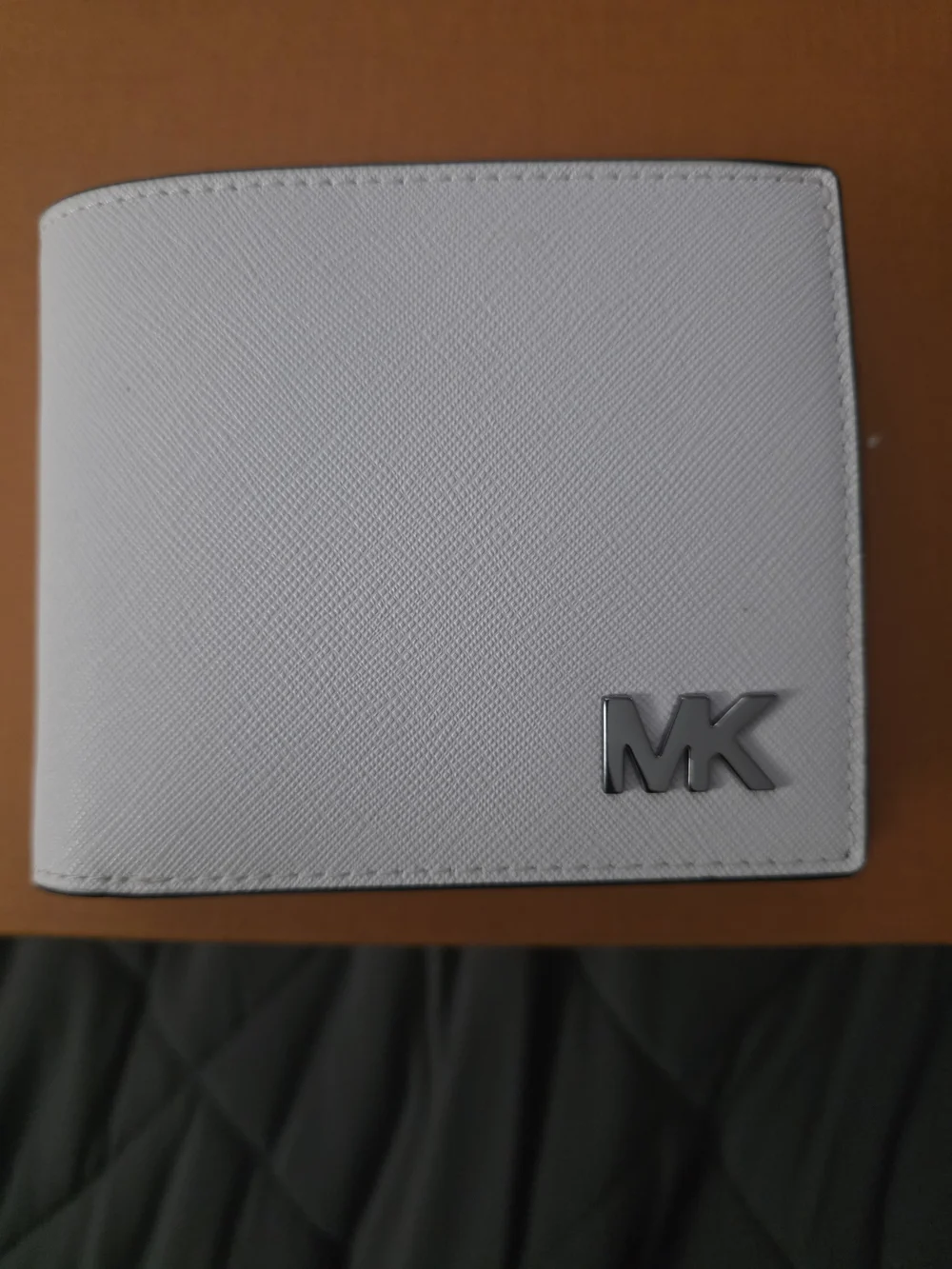 Michael Kors White Saffiano Leather Bifold Wallet